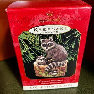 Hallmark "Curious Raccoons" Ornament